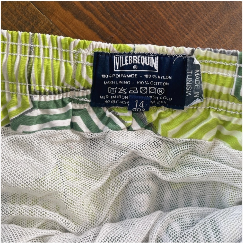 Vilebrequin Kid swimwear swim trunks 14 Vilebrequin green - Picture 5 of 5